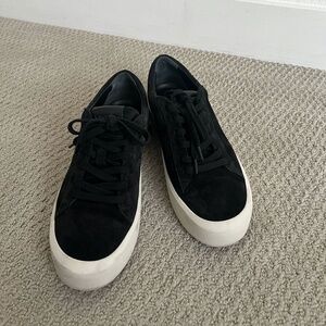 NEW Vince Black Suede Sneakers